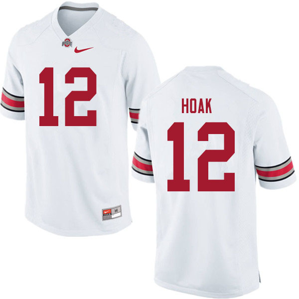 Men #12 Gunnar Hoak Ohio State Buckeyes College Football Jerseys Sale-White